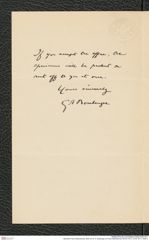 Nachlass Franz Steindachner, Brief von G. A. Boulenger an Franz Steindachner (02.09.1911), Inv.Nr. 49.11, Seite 2